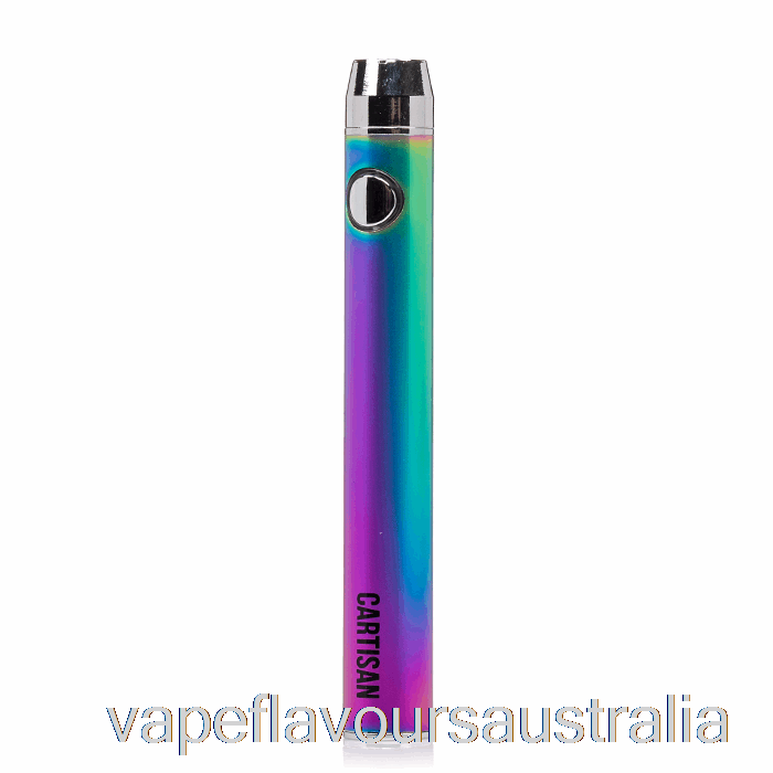 Vape Nicotine Australia Cartisan Button VV 900 Dual Charge 510 Battery [Micro] Rainbow